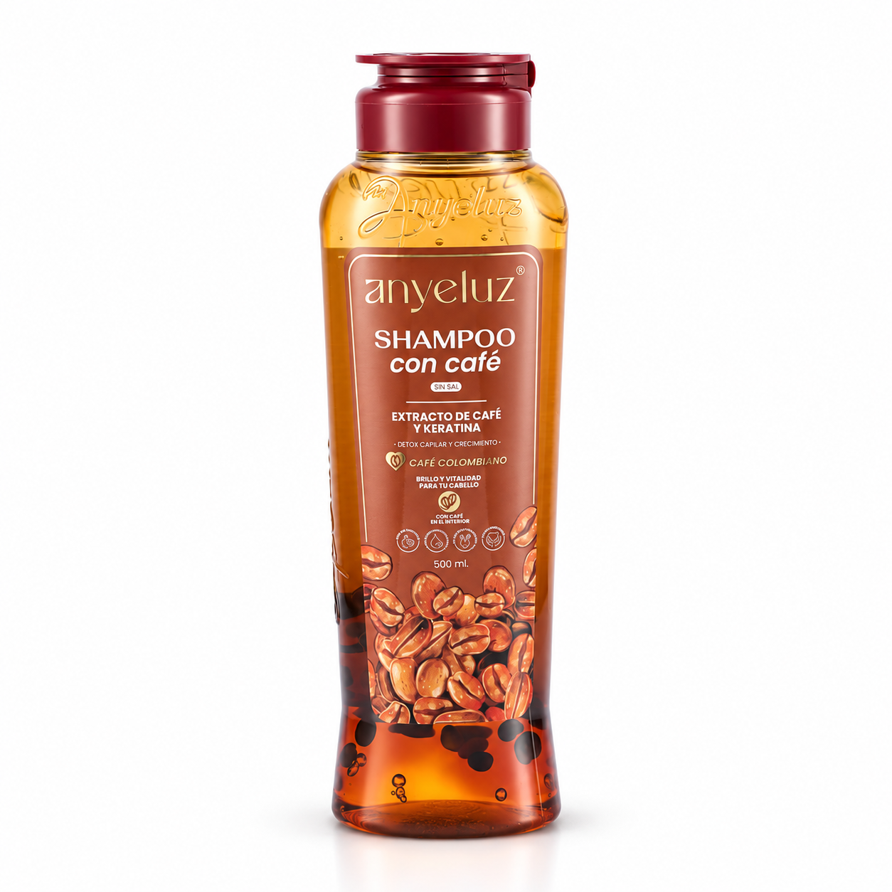 Shampoo con Café Anyeluz 500 ml - Portada