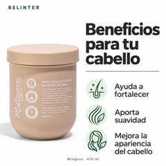 Mascarilla Capilar Herbal Milagros 450 ml - Beneficios