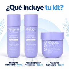 Kit Línea Professional Milagros – 3 productos - Contenido del kit