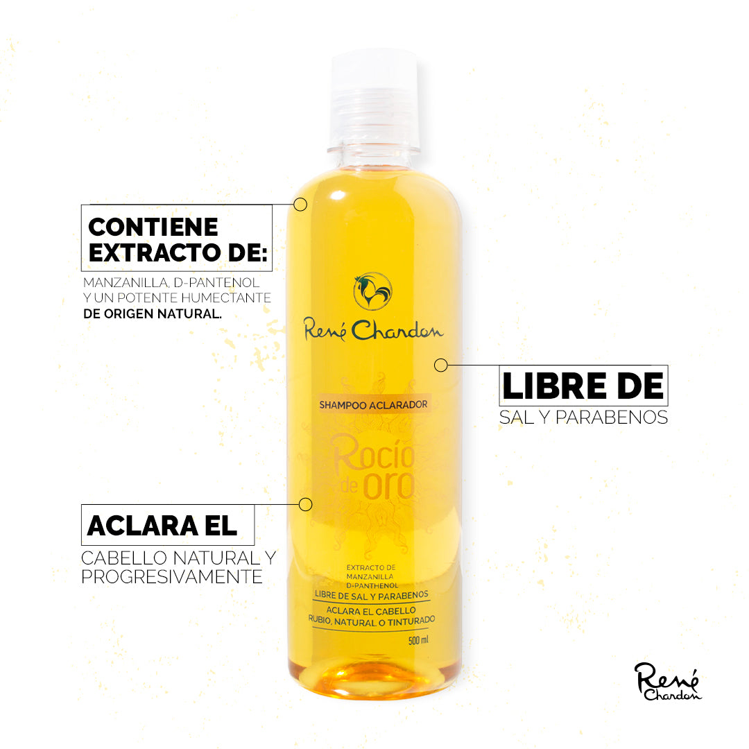 Shampoo Aclarador Rocío De Oro X 500 Ml