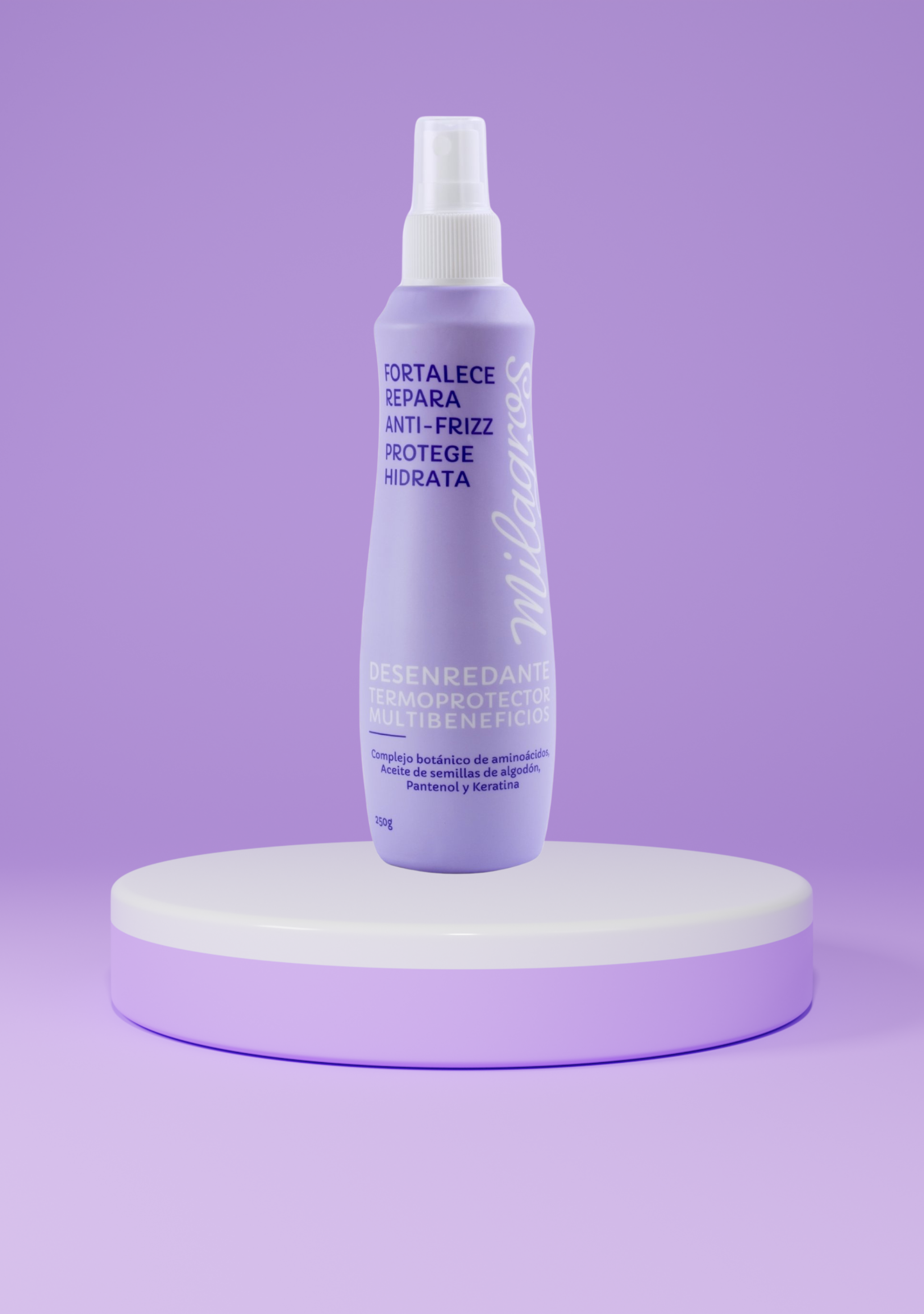 Desenredante Termoprotector Multibeneficios Milagros x 250 ml