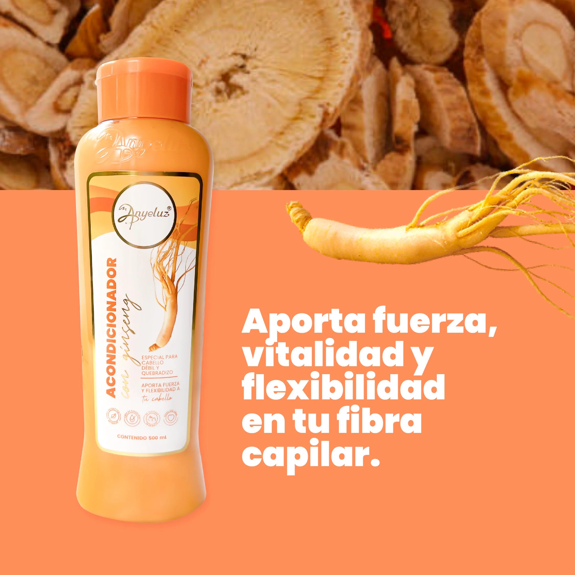 Acondicionador Anyeluz Ginseng x 500 ml