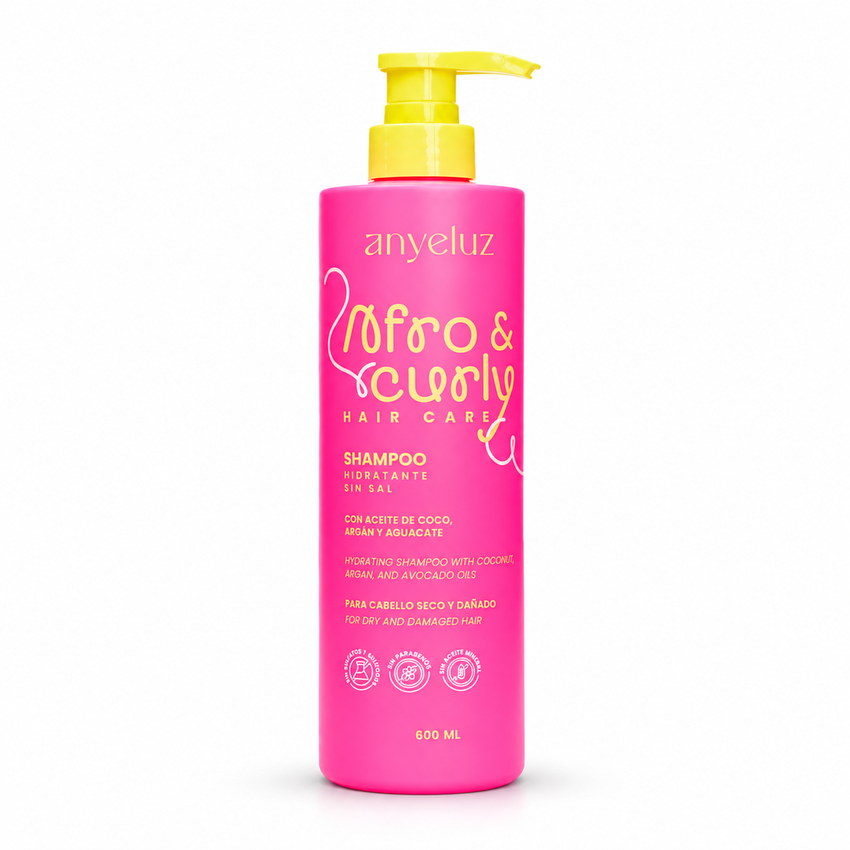 Shampoo Afro & Curly Anyeluz 600 ml - Portada