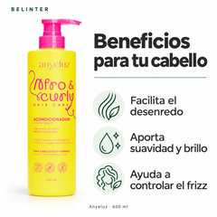 Acondicionador Afro & Curly Anyeluz 600 ml - Beneficios
