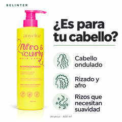 Acondicionador Afro & Curly Anyeluz 600 ml - Tipo de cabello