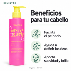 Crema para Peinar Afro & Curly Anyeluz 300 ml - Beneficios