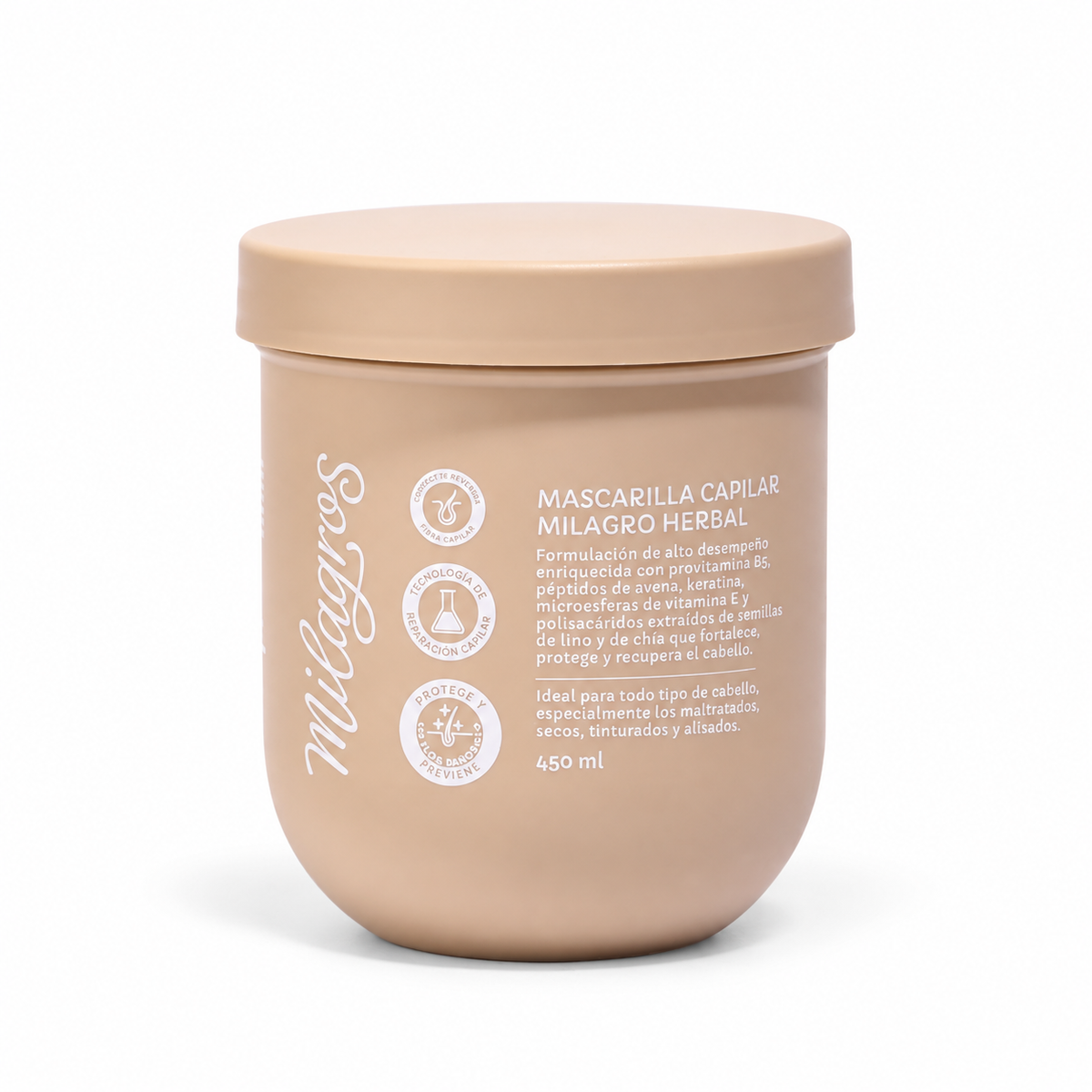 Mascarilla Capilar Herbal Milagros 450 ml - Portada
