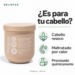 Mascarilla Capilar Herbal Milagros 450 ml - Tipo de cabello