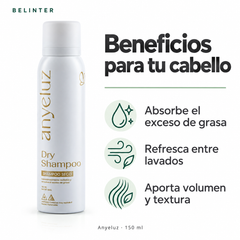 Shampoo Seco Anyeluz 150 ml - Beneficios