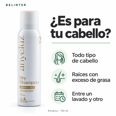 Shampoo Seco Anyeluz 150 ml - Tipo de cabello