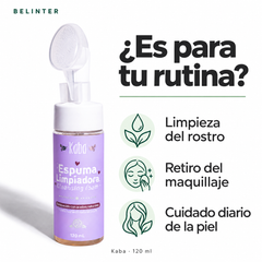 Espuma Limpiadora Facial Kaba 120 ml - Rutina facial