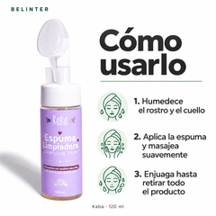 Espuma Limpiadora Facial Kaba 120 ml - Modo de uso